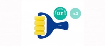 Rodillo de esponja con rayas verticales 1311, 70 mm