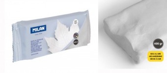 Pasta de modelar blanca de secado al aire 400 g