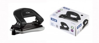 perforadora metalica negra con guia